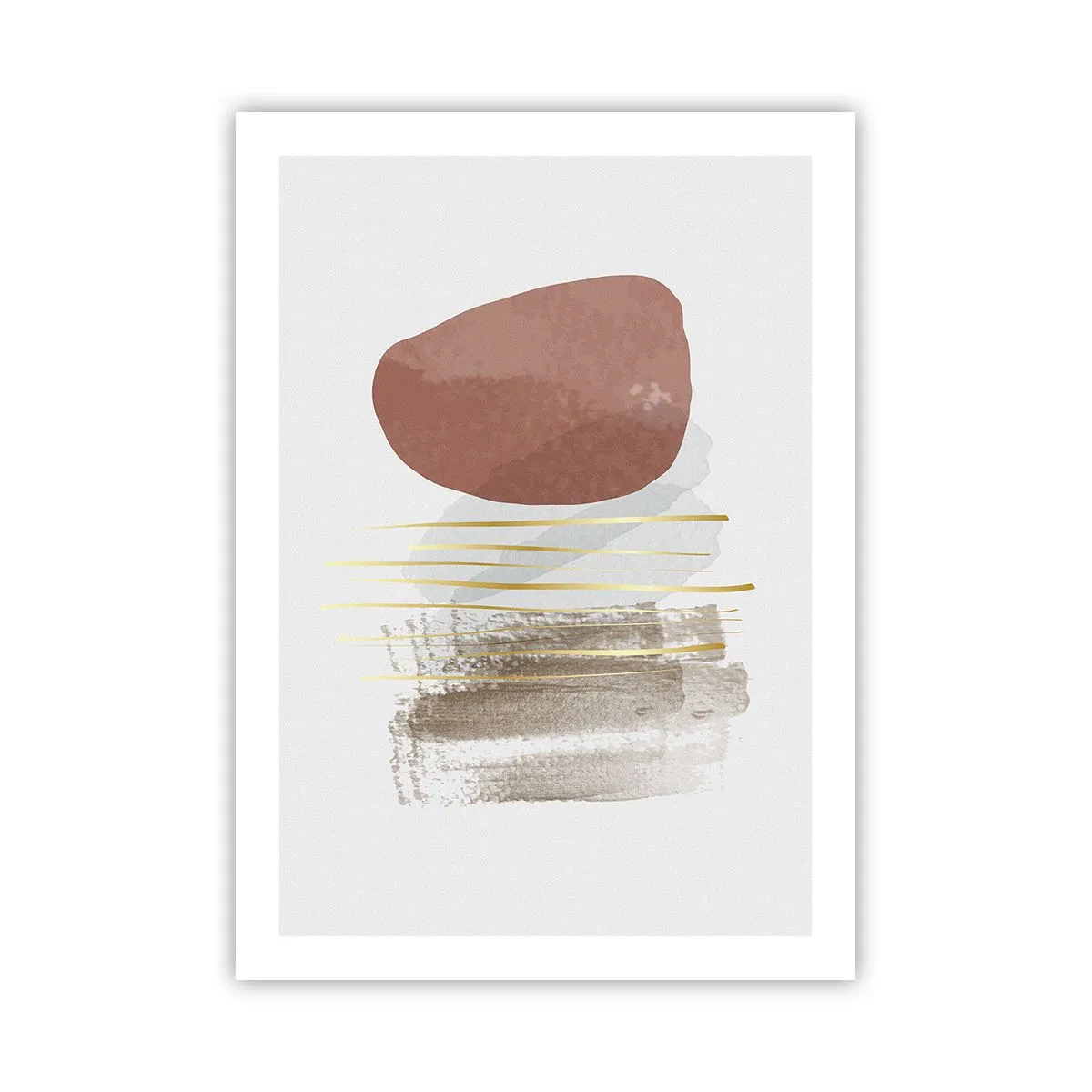 Poster - Abstracte zuilengalerij - 50x70 cm