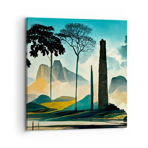 Schilderen op canvas - Nog hoger en hoger - 70x70 cm