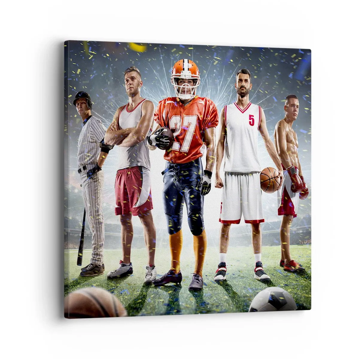 Schilderen op canvas - Veldgladiatoren - 40x40 cm