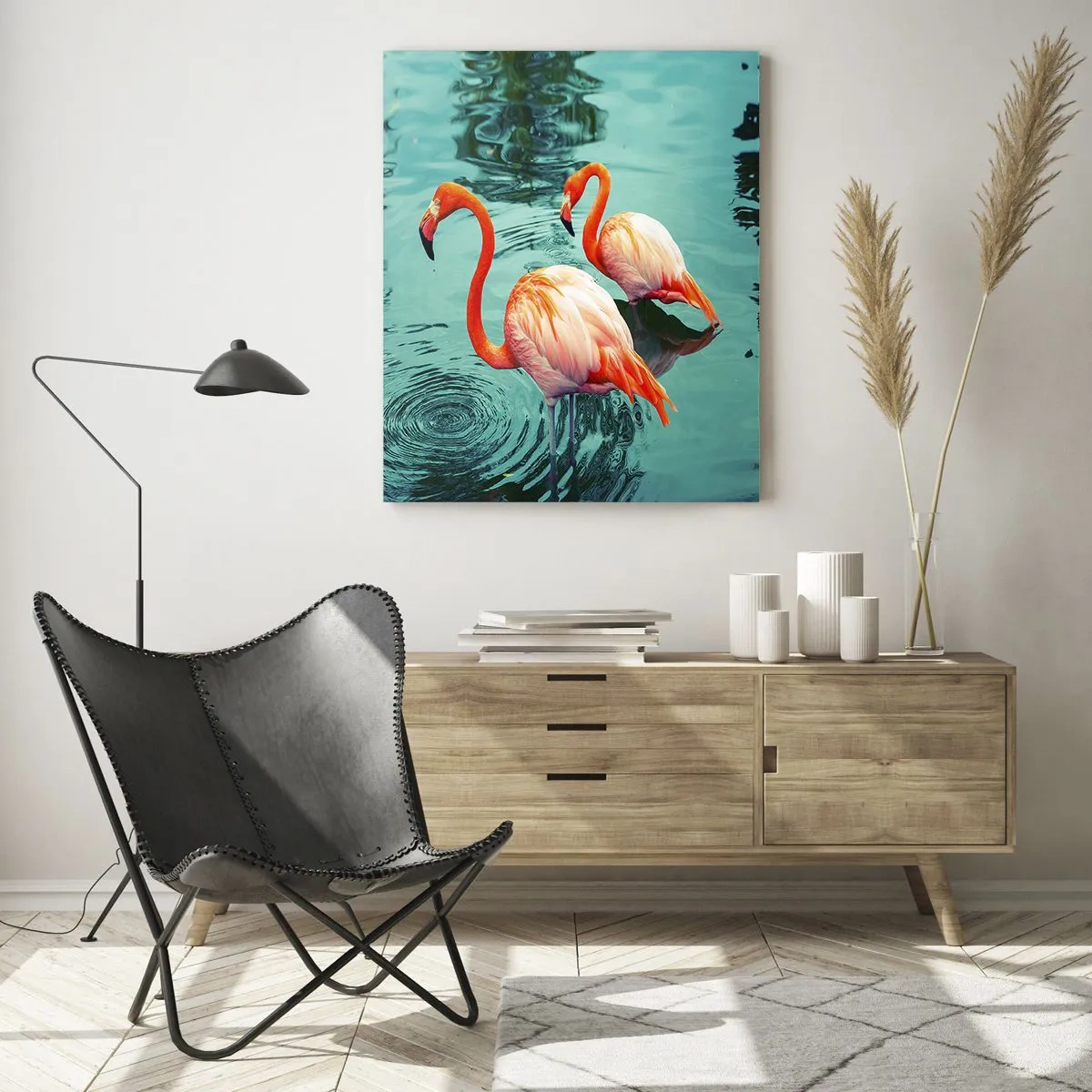 Schilderen op glas - We zijn nu in de mode - 50x70 cm