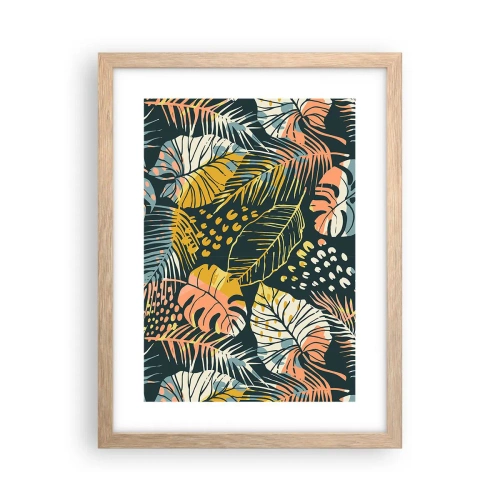 Een poster in een licht eiken lijst - Lommerrijke fantasie - 30x40 cm