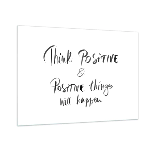 Schilderen op glas - Hoe leef je het leven? - 100x70 cm