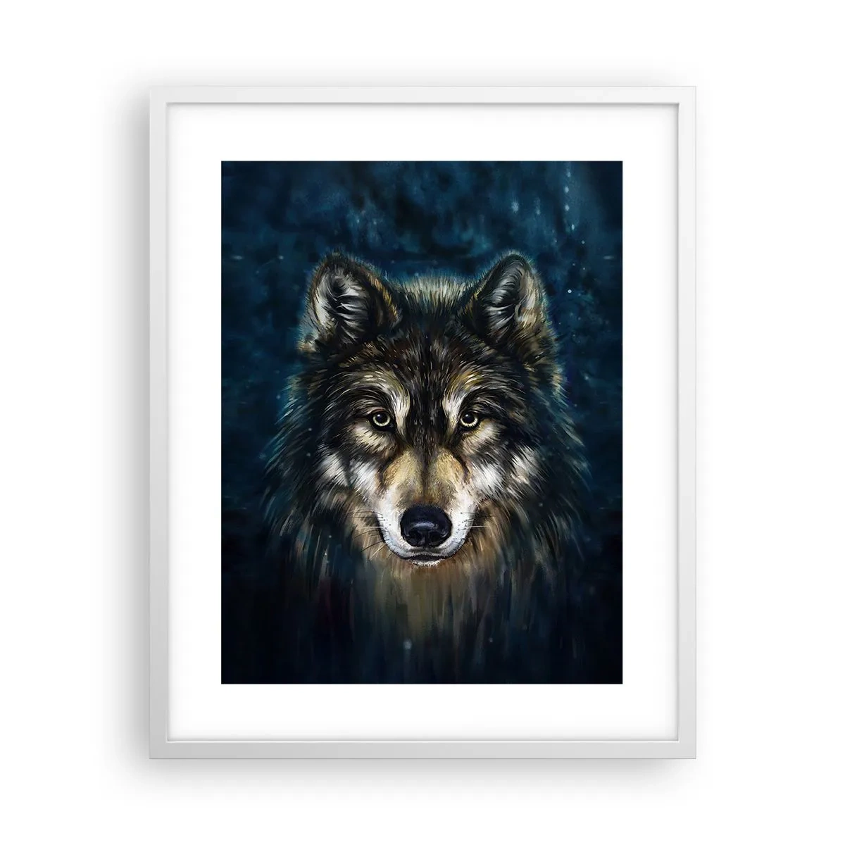 Poster in een witte lijst - Alfa? en omega - 40x50 cm