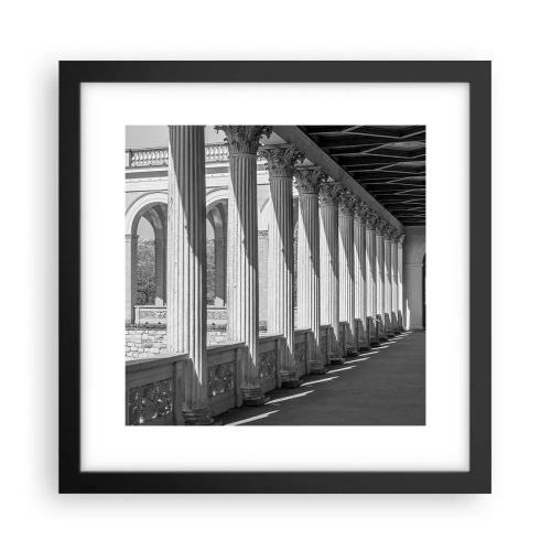Poster in een zwarte lijst - Zonnige arcade - 30x30 cm