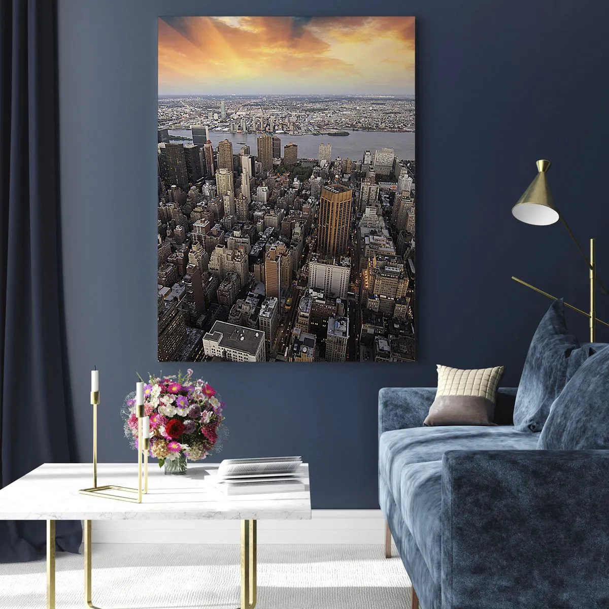 Schilderen op glas - Het kloppend hart van onze tijd - 50x70 cm