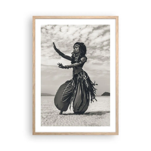 Een poster in een licht eiken lijst - De dans van de zuidelijke eilanden - 50x70 cm