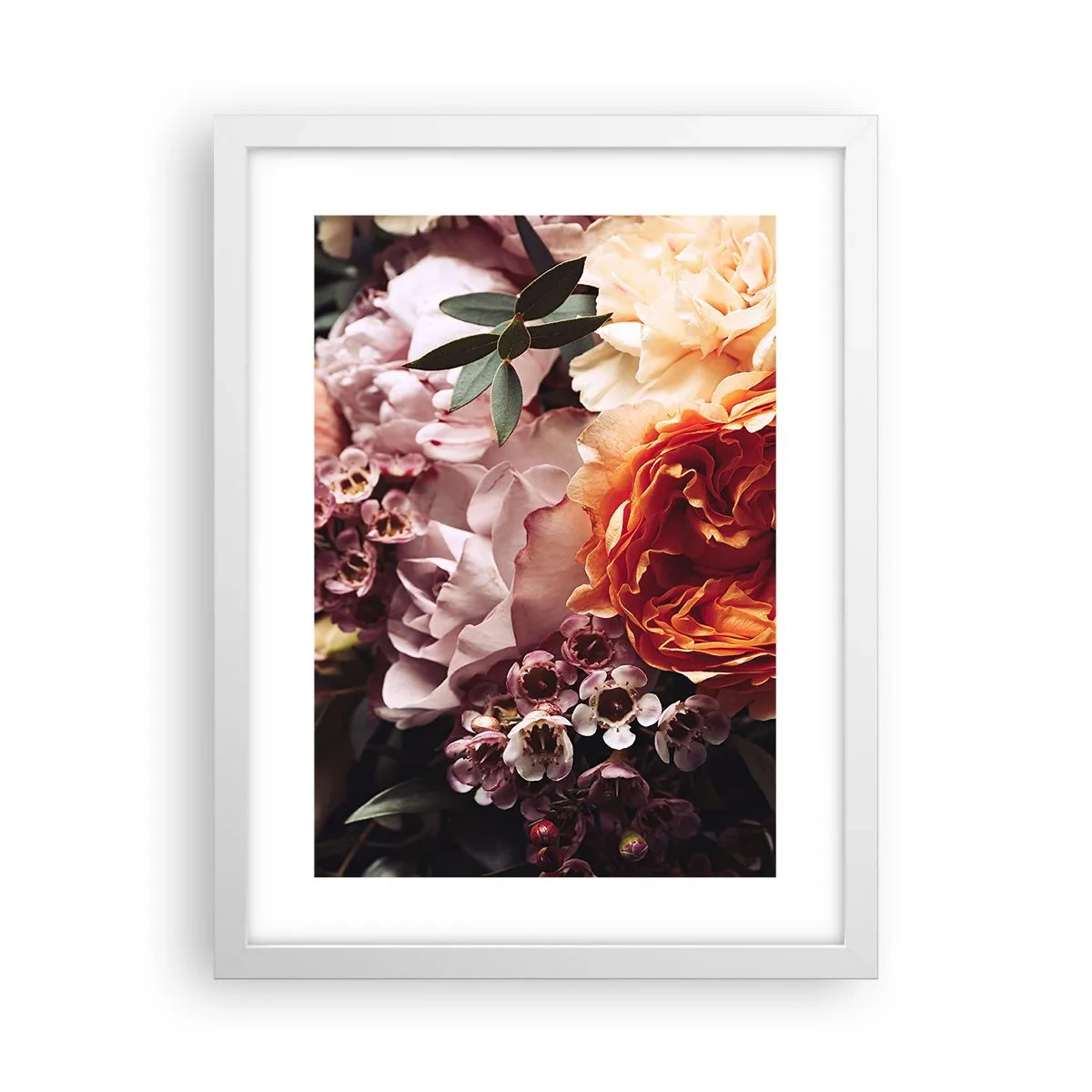 Poster in een witte lijst - Gehuld in schoonheid - 30x40 cm
