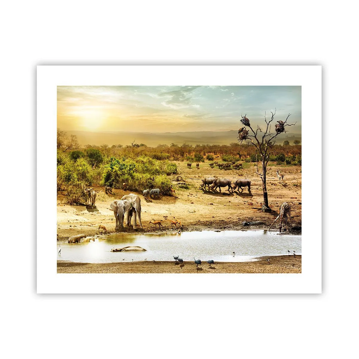 Poster - "Er stroomde een rivier uit Eden …" - 50x40 cm