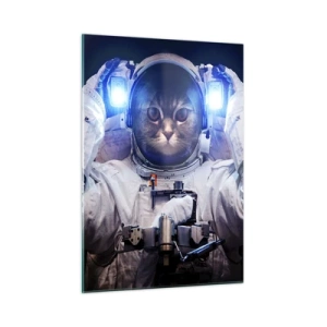 Schilderen op glas - Houston, je hebt een probleem - 50x70 cm