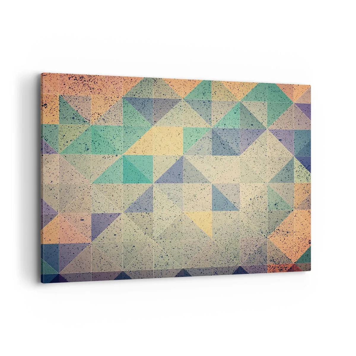 Schilderen op canvas - Republiek van driehoeken - 100x70 cm