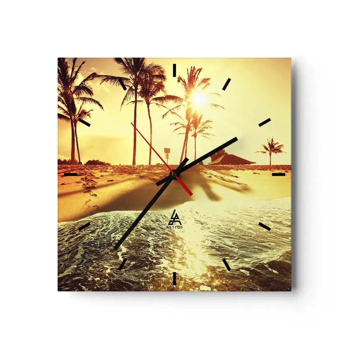 Wandklok - Klok - Californië middag - 30x30 cm