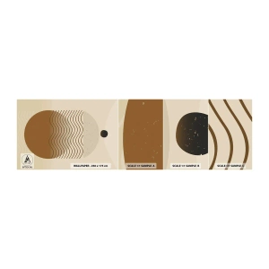 Fotobehang Monster Zelfklevend Deluxe Sticker - Over de oorsprong van geometrische figuren - Abstractie, Deel, Minimalisme - 100x30 cm