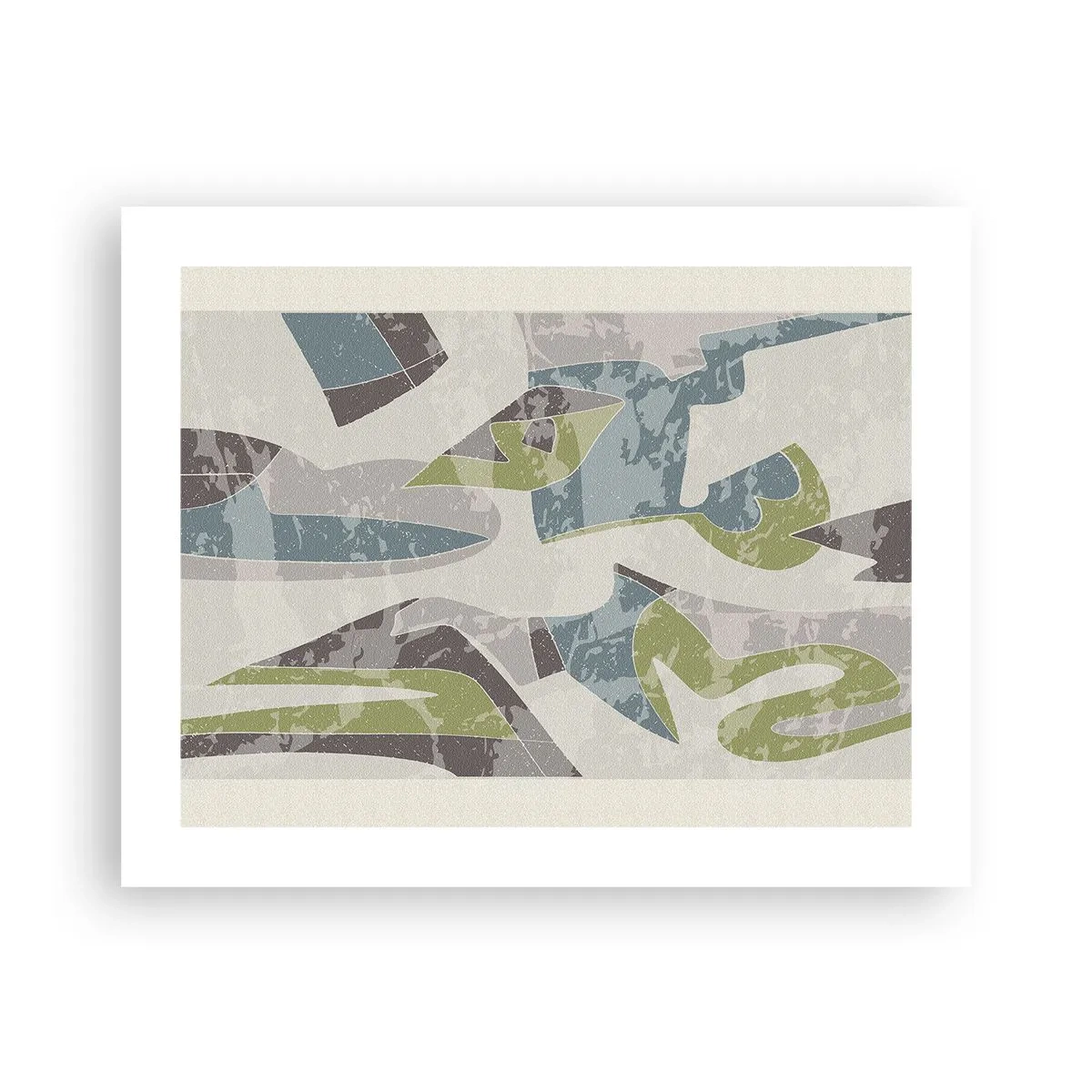 Poster - Compositie achter het glas - 50x40 cm