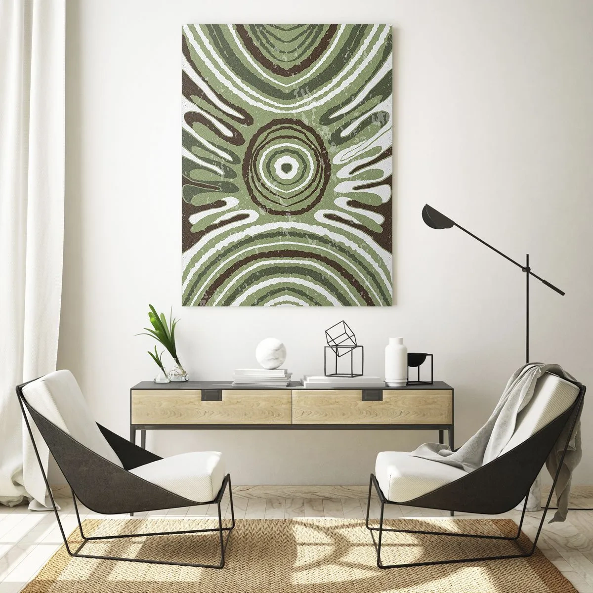 Schilderen op glas - Een explosie van emoties - 50x70 cm
