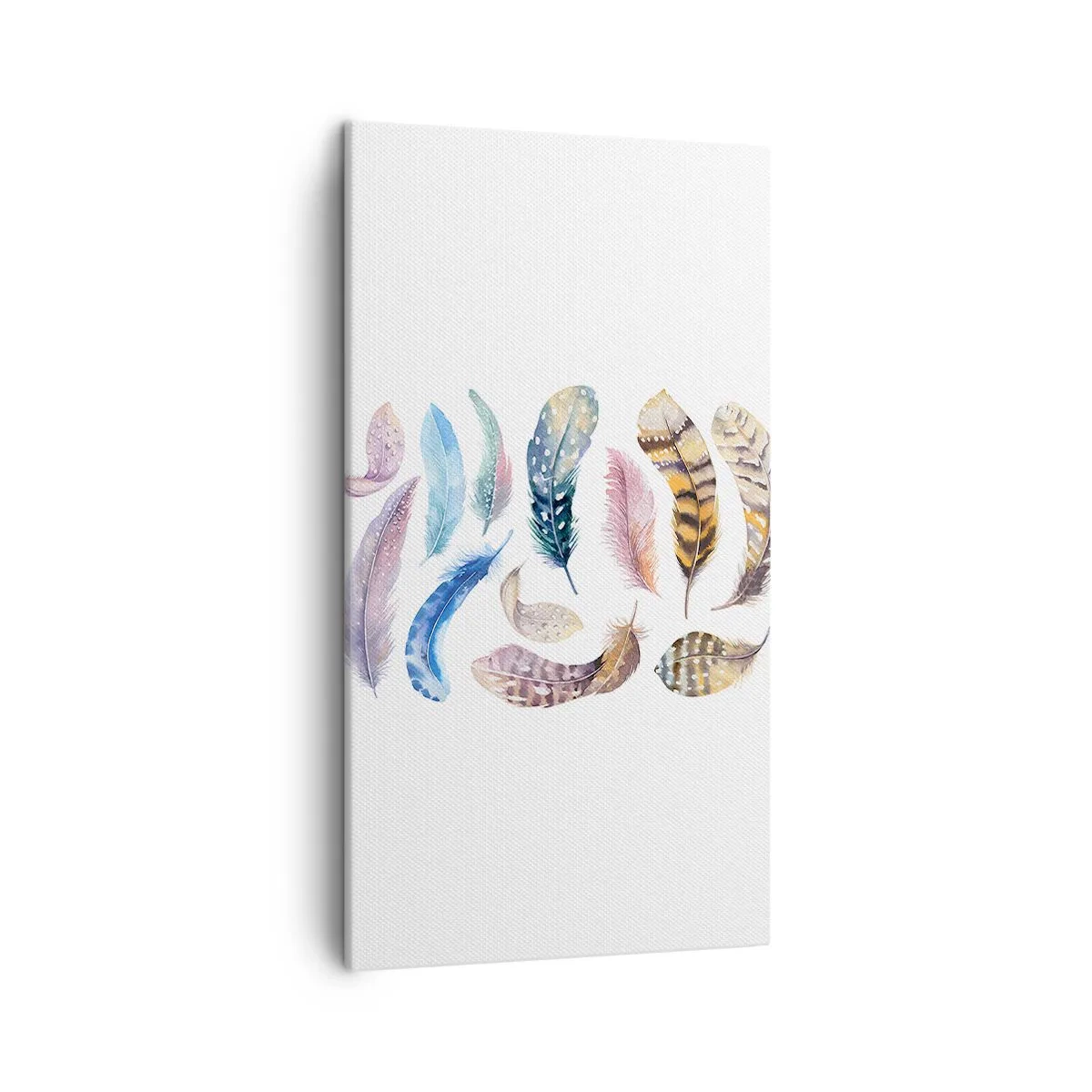 Schilderen op canvas - Licht, bont en veelkleurig - 45x80 cm