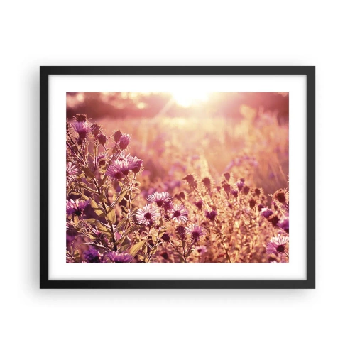 Poster in een zwarte lijst - Voordat de zomer voorbij is - 50x40 cm