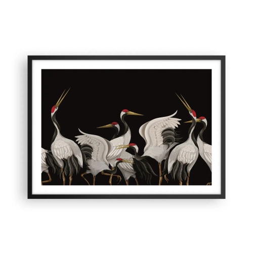 Poster in een zwarte lijst - Vogel spullen - 70x50 cm