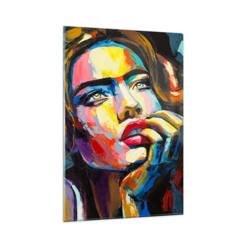Schilderen op glas - Dromen vliegen in de lucht als vogels - 80x120 cm