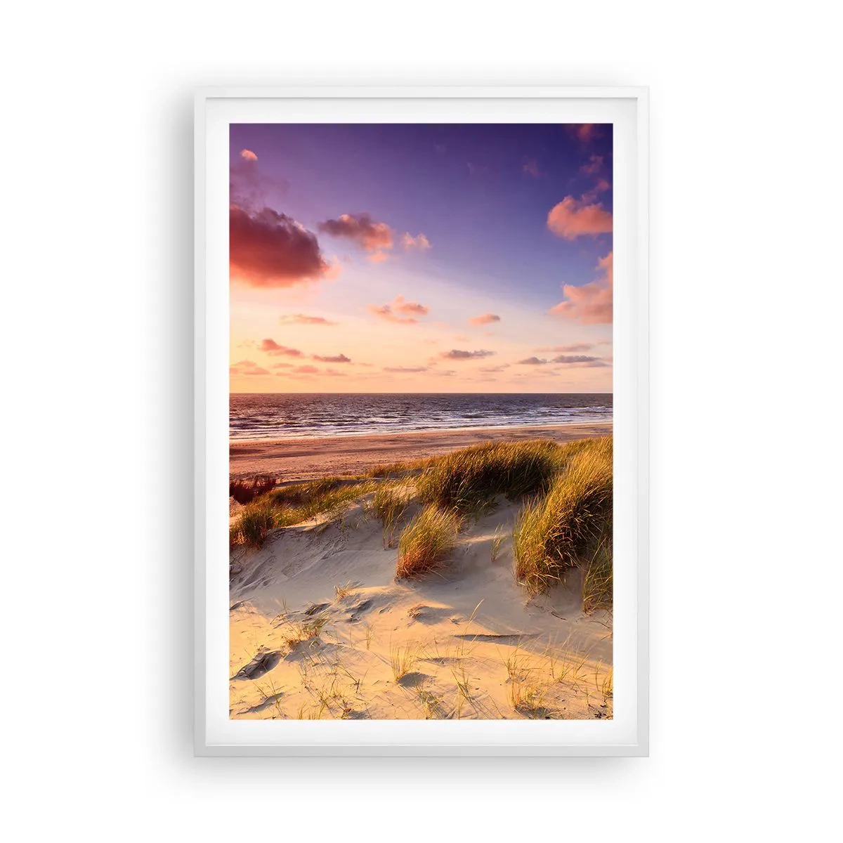 Poster in een witte lijst - De lucht ruikt al in de zomer - 61x91 cm