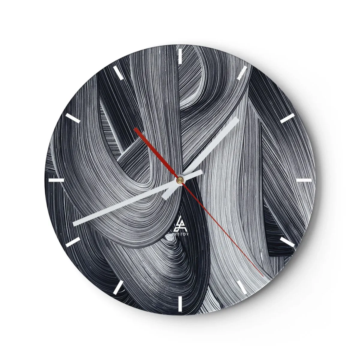 Wandklok - Klok - De vloeibaarheid van de werkelijkheid - 30x30 cm