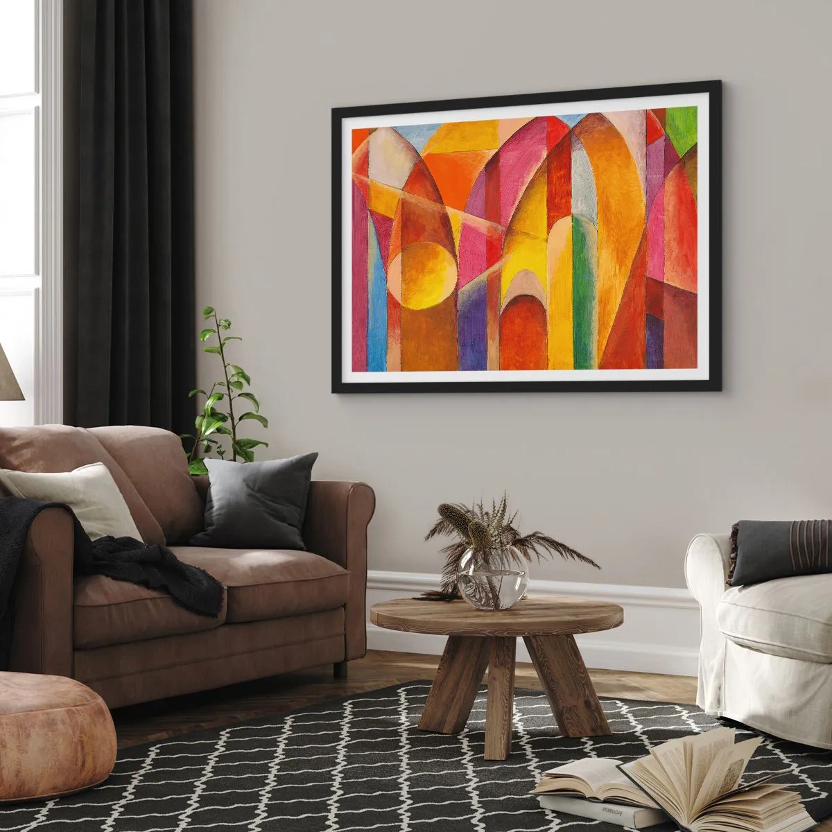 Poster in een zwarte lijst - Kathedraal van de zon - 91x61 cm