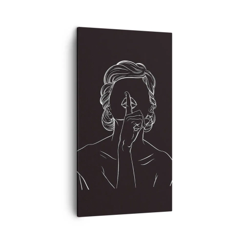 Schilderen op canvas - Schoonheid bloeit in stilte - 45x80 cm