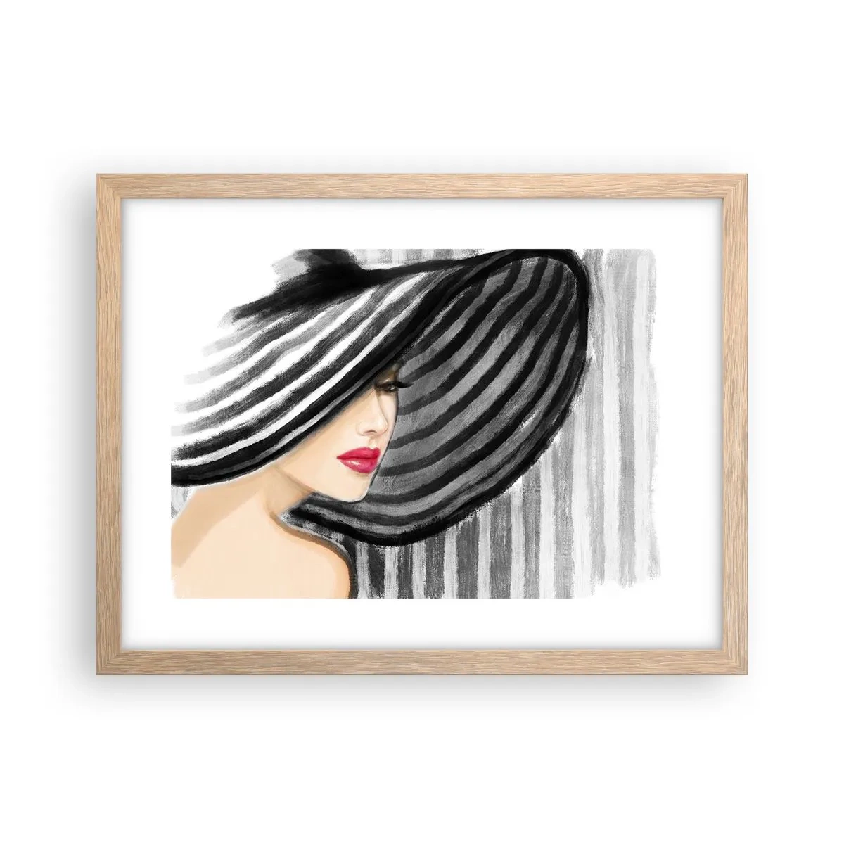 Een poster in een licht eiken lijst - Waar moet je zoeken? - 40x30 cm