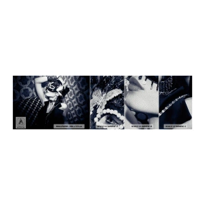 Fotobehang Monster Premium Sand - Decoraties, ornamenten, patronen ... - Vrouw, Venetiaans masker, Model - 100x30 cm