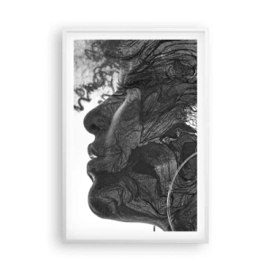 Poster in een witte lijst - Verstrikt in dromen - 61x91 cm