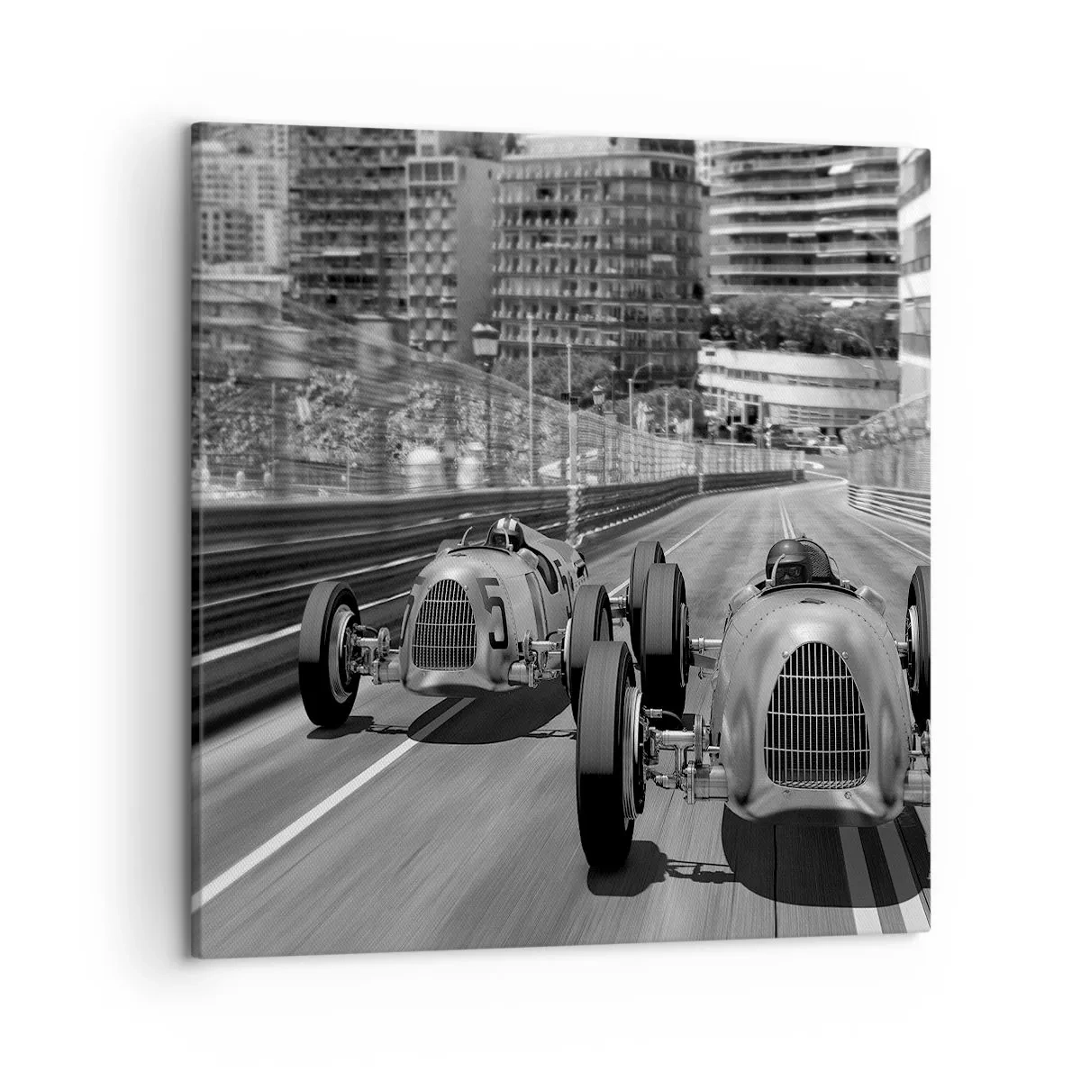 Schilderen op canvas - Lang geleden in Monte Carlo - 50x50 cm