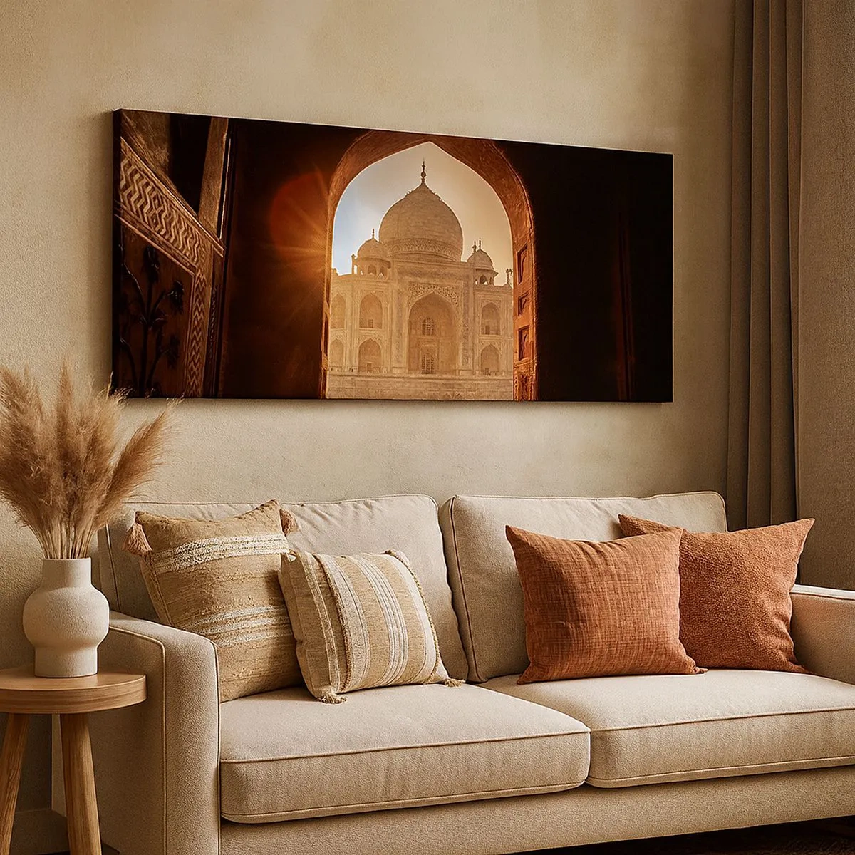 Schilderen op canvas - Een monument voor onaardse liefde - 100x40 cm