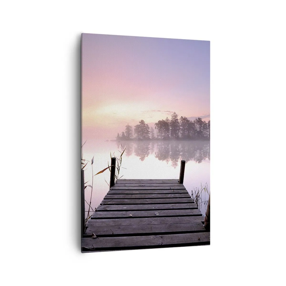 Schilderen op canvas - Van de lila mist... - 80x120 cm