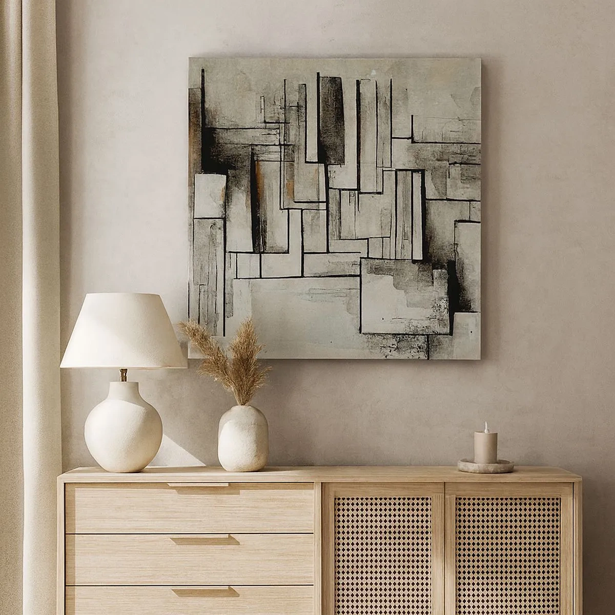 Schilderen op canvas - De kracht van eenvoud - 30x30 cm