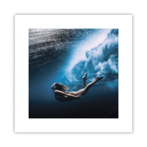 Poster - Een moderne zeemeermin - 30x30 cm