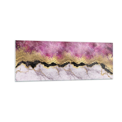 Schilderen op glas - Op de grens - 140x50 cm