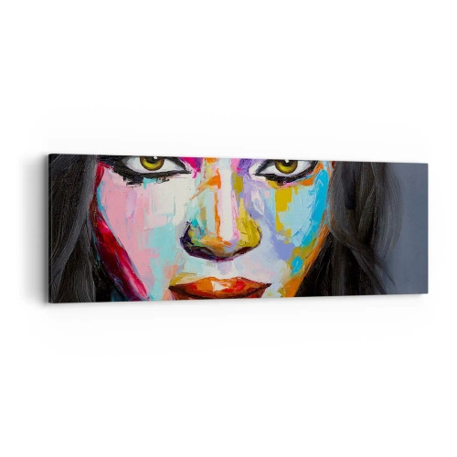 Schilderen op canvas - Het is onmogelijk om je ogen af te houden - 90x30 cm