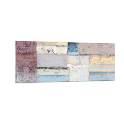 Schilderen op glas - De rust van geometrie - 140x50 cm