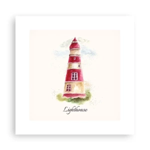 Poster - Er is altijd goed weer in de buurt - 30x30 cm