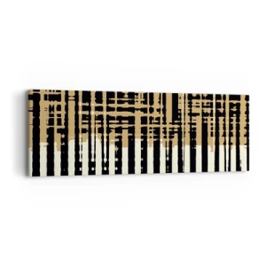 Schilderen op canvas - Architecturale abstractie - 90x30 cm