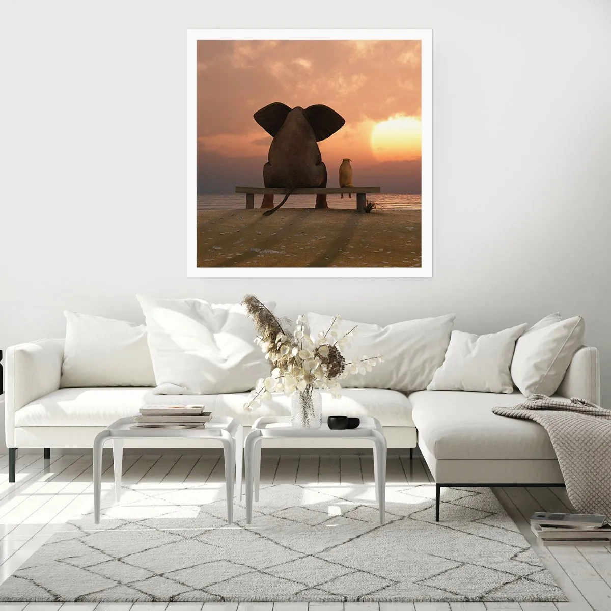 Poster - Het is goed om samen stil te zijn - 30x30 cm