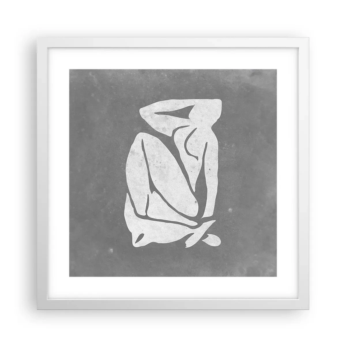 Poster in een witte lijst - In reflectie - 40x40 cm