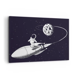 Schilderen op canvas - Spacesurfer - 100x70 cm