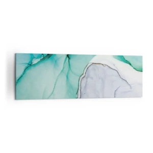 Schilderen op canvas - Een studie in turkoois - 160x50 cm
