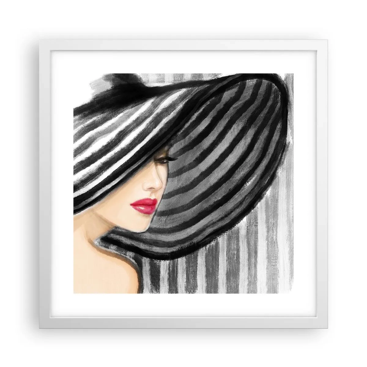 Poster in een witte lijst - Waar moet je zoeken? - 40x40 cm