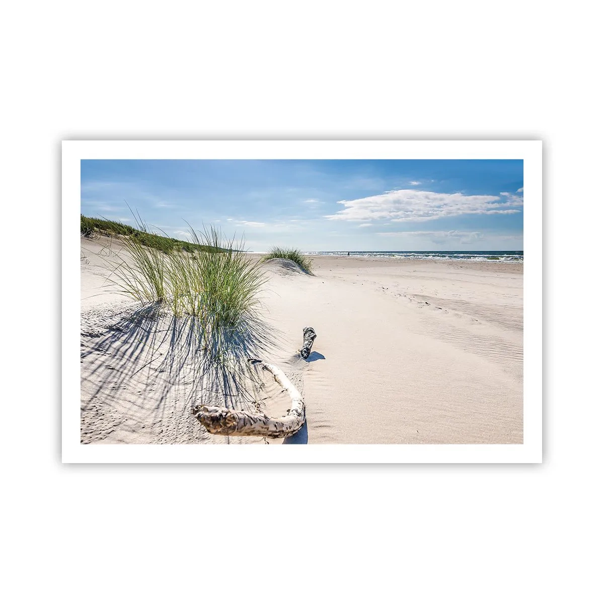 Poster - De mooiste zandstrand? Oostzee-strand - 91x61 cm