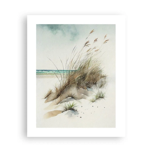 Poster - Bedekt met zand - 40x50 cm
