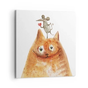 Schilderen op canvas - De paradoxen van de liefde - 60x60 cm