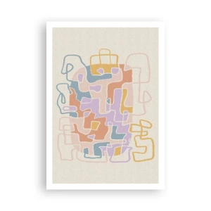 Poster - Labyrint – een vreugdevol avontuur - 70x100 cm