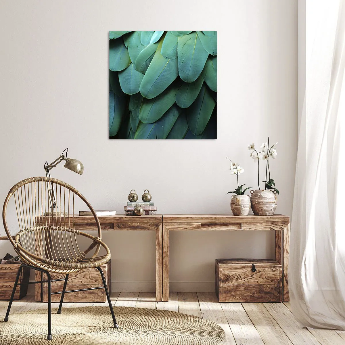Schilderen op canvas - Papegaaiachtige precisie - 30x30 cm