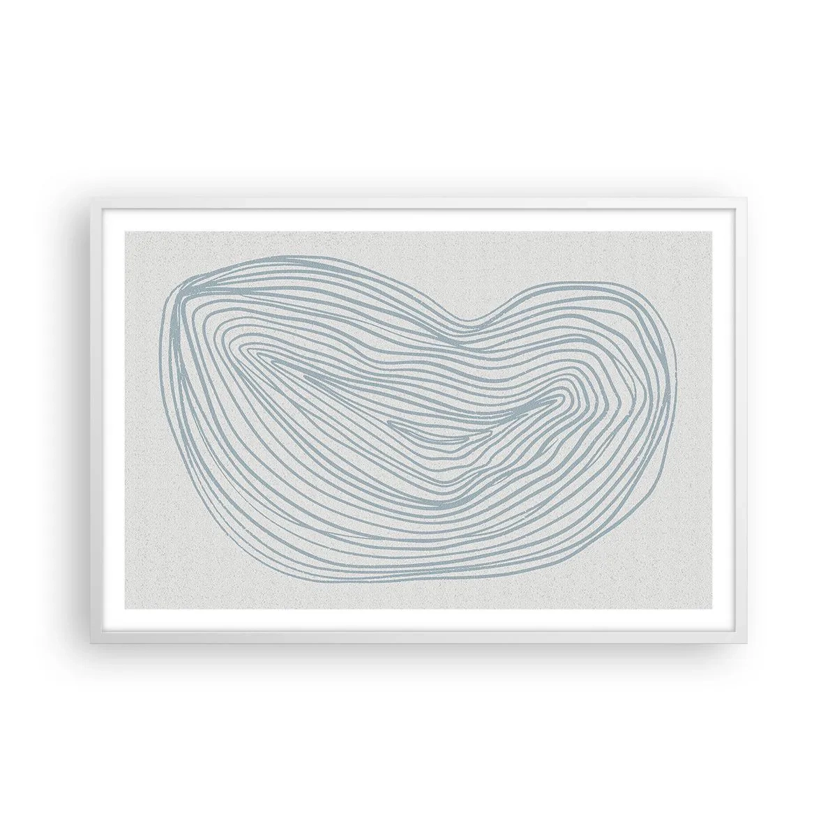 Poster in een witte lijst - De glimlach van één druppel - 91x61 cm